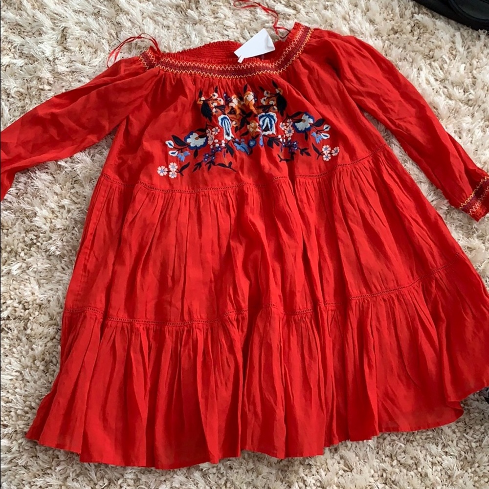 Free People off the shoulder peasant dress